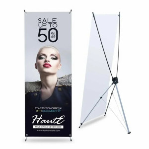 X Banner with Stand for Advertising